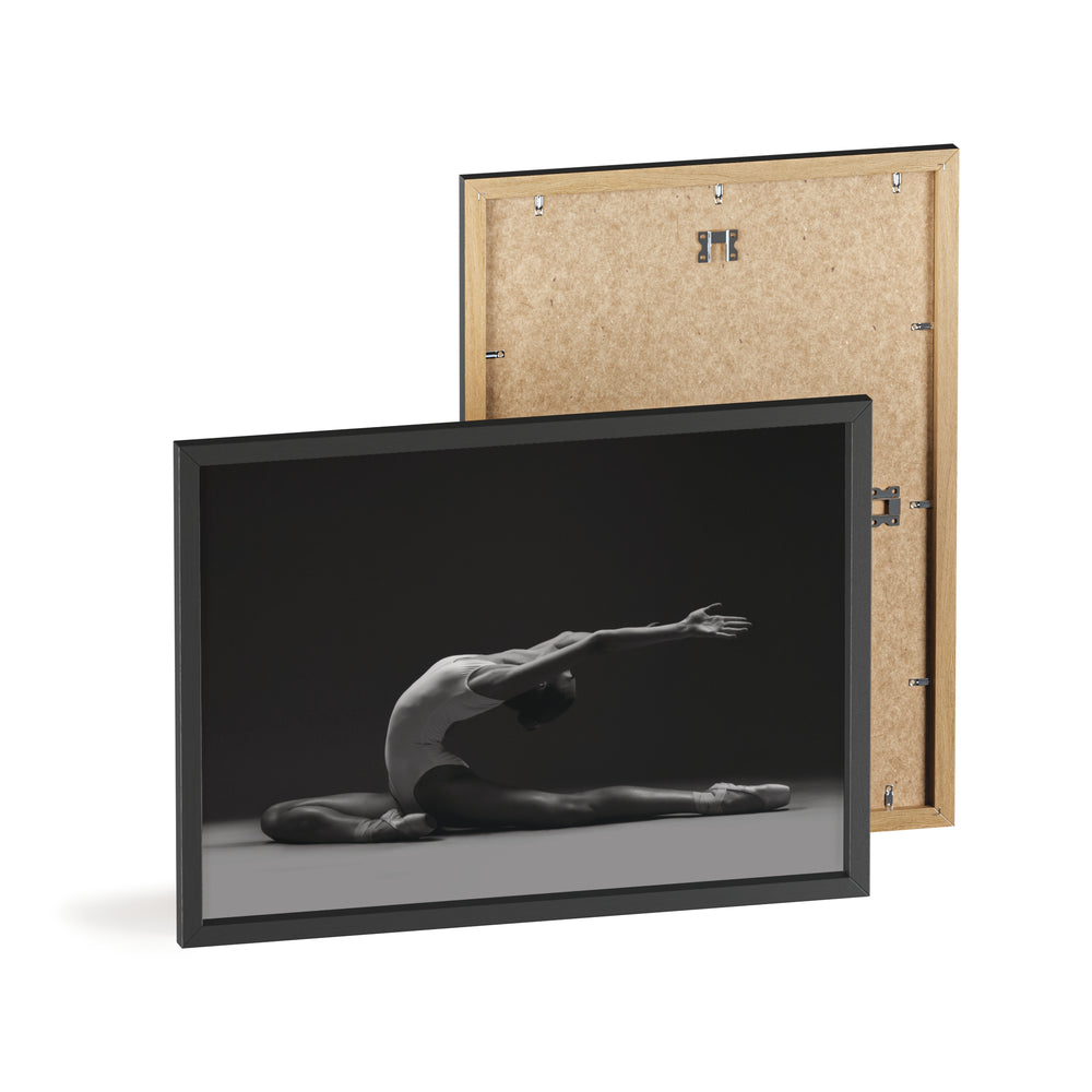 Ballerina silhouette - Print with Wooden Frame