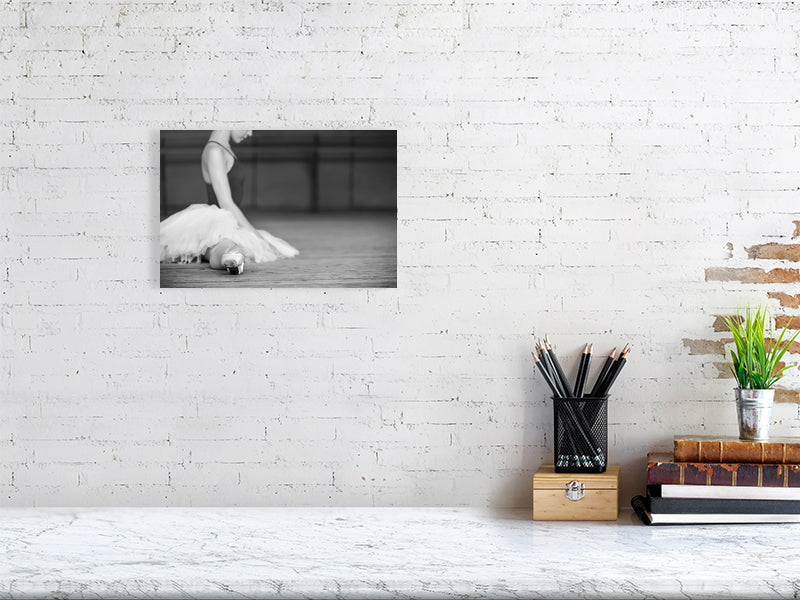 Unframed fine art print of "Ballet Contemplation," capturing the grace of ballet with striking depth. Printed on museum-grade Hahnemühle Photo Rag 308gsm paper.