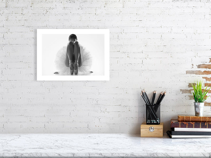 Unframed fine art print of "Ballet’s Silent Language", an intimate study of motion and stillness, printed on museum-grade Hahnemühle paper.