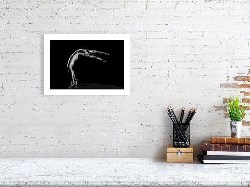 Unframed fine art print of "Fluid Archway," celebrating balance and grace in dance photography.