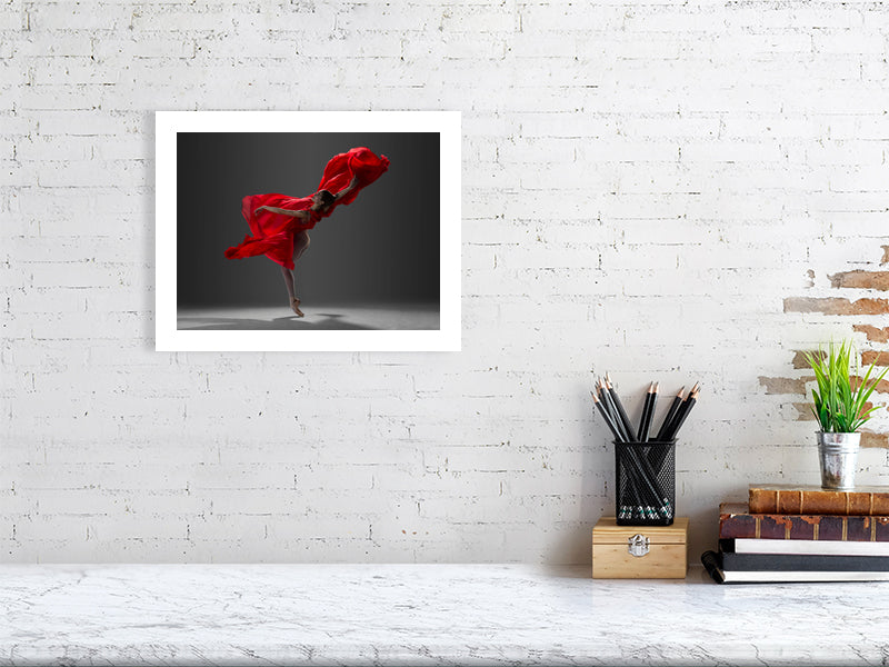 Unframed fine art print of "Gossamer Grace," capturing the ethereal beauty of contemporary dance.