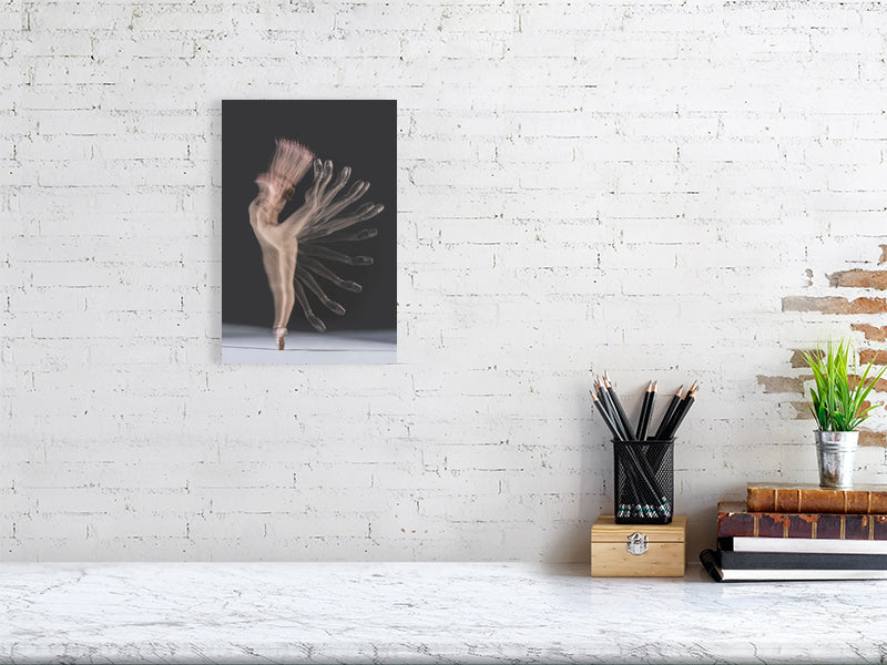 Unframed fine art print of "Haunting Arabesque," capturing the ethereal beauty of ballet, printed on archival paper.