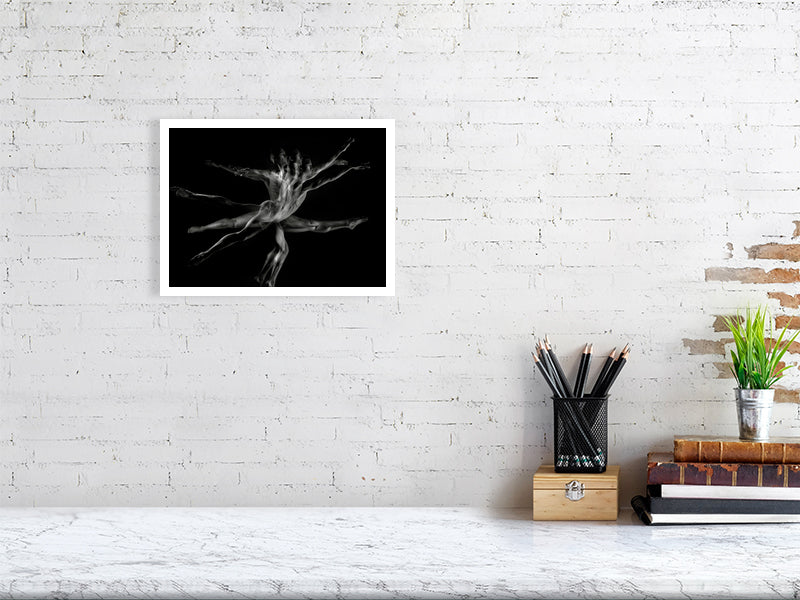 Unframed fine art print of "Kinetic Energy," capturing explosive movement with artistic precision.