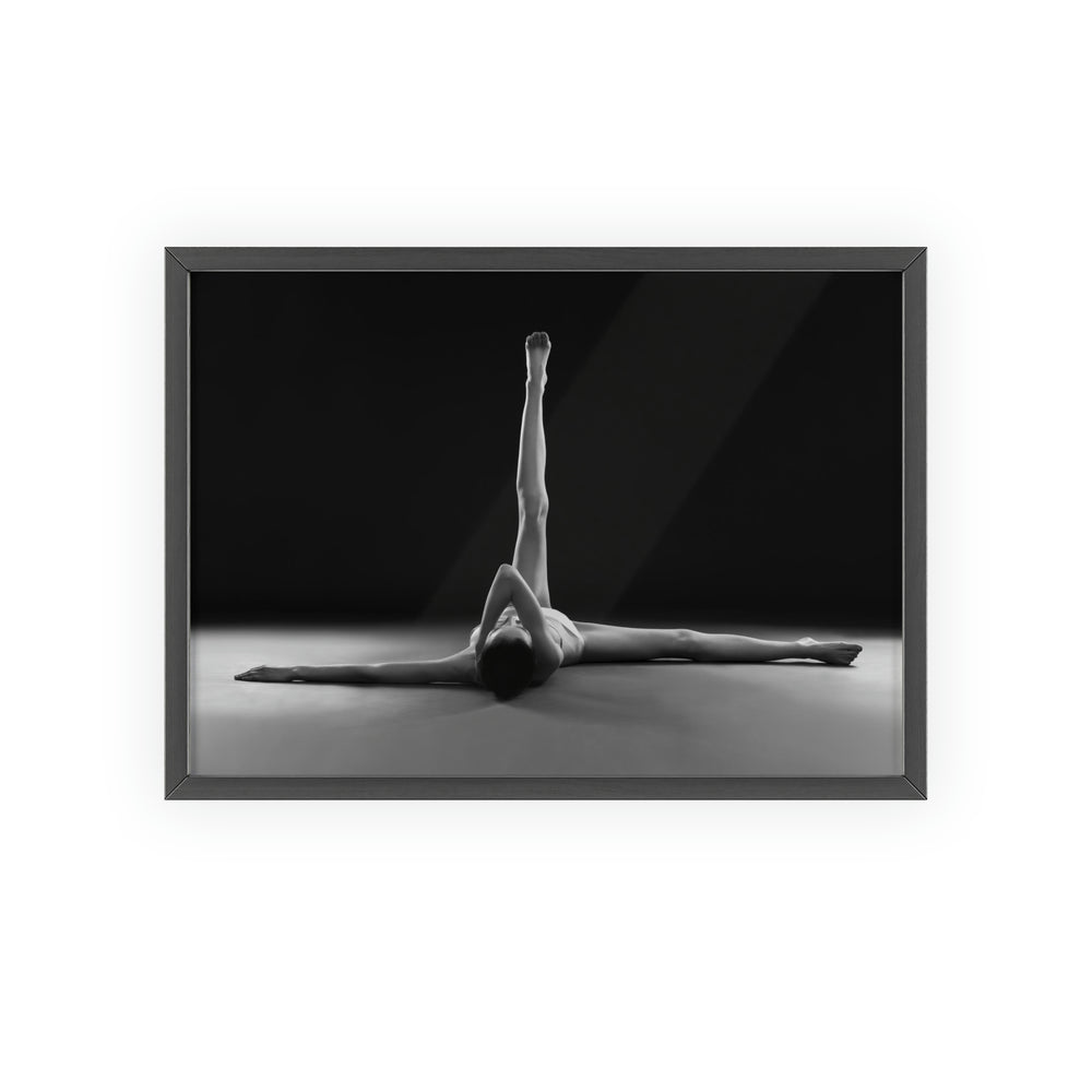 Yoga Lines - Print with Wooden Frame
