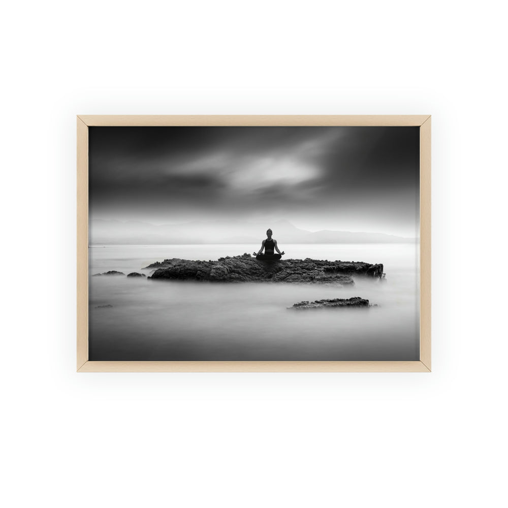 Yoga State of Mind - Print with Wooden Frame