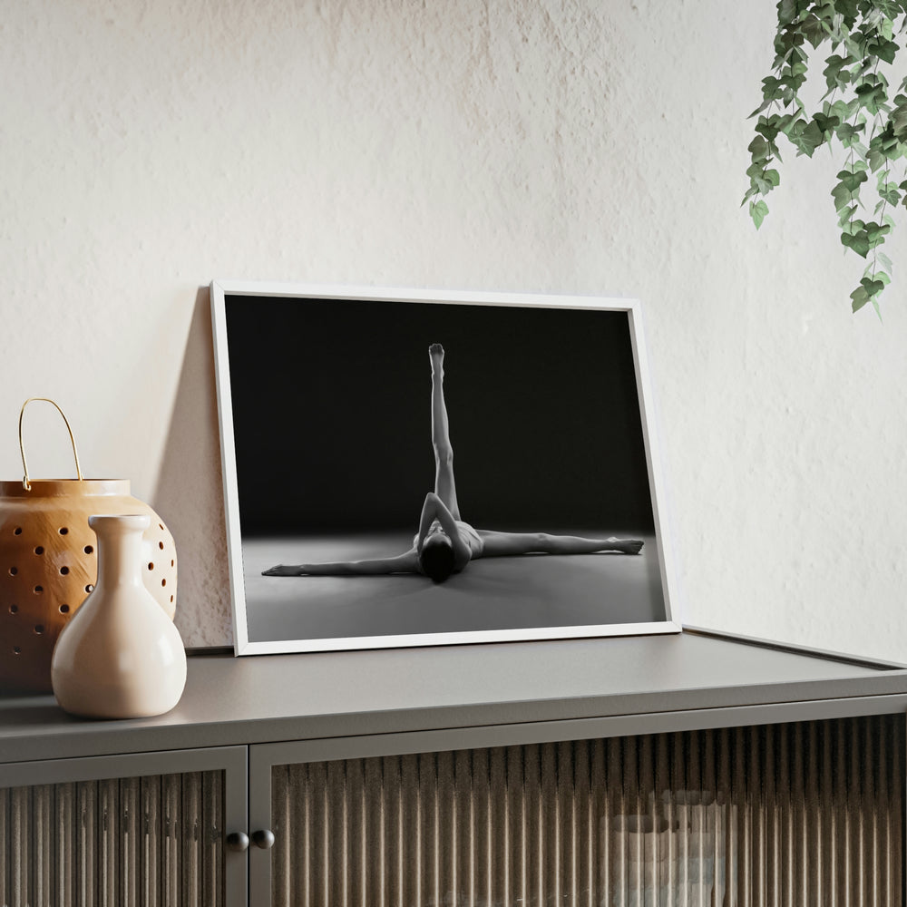 Yoga Lines - Print with Wooden Frame