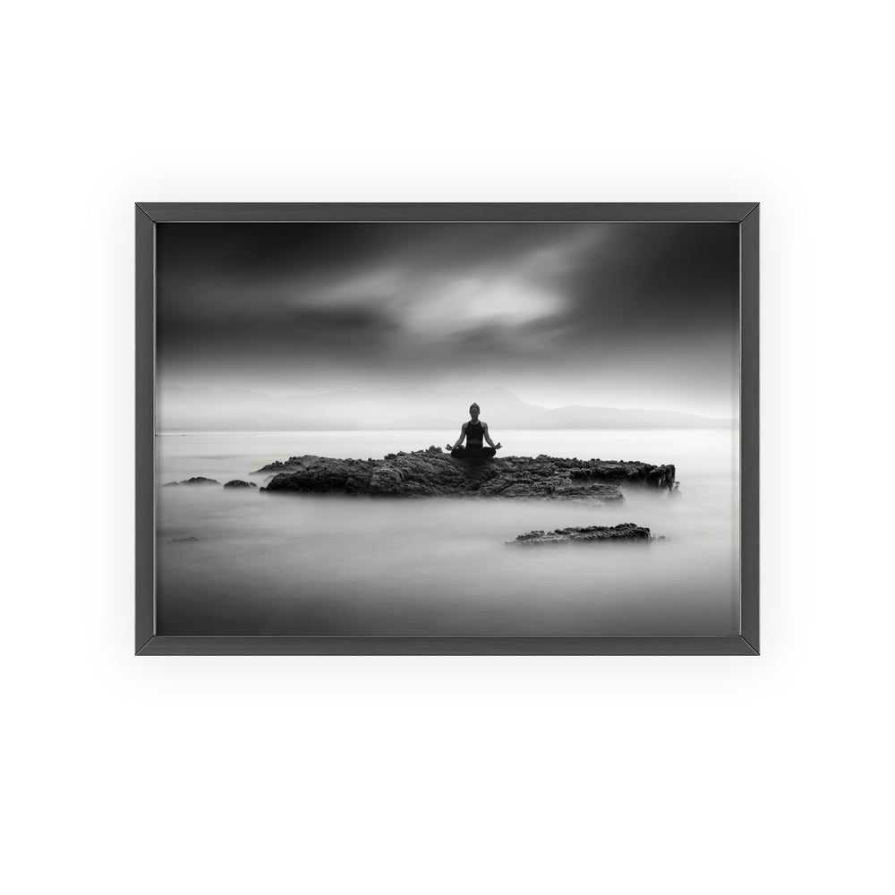 Yoga State of Mind - Print with Wooden Frame