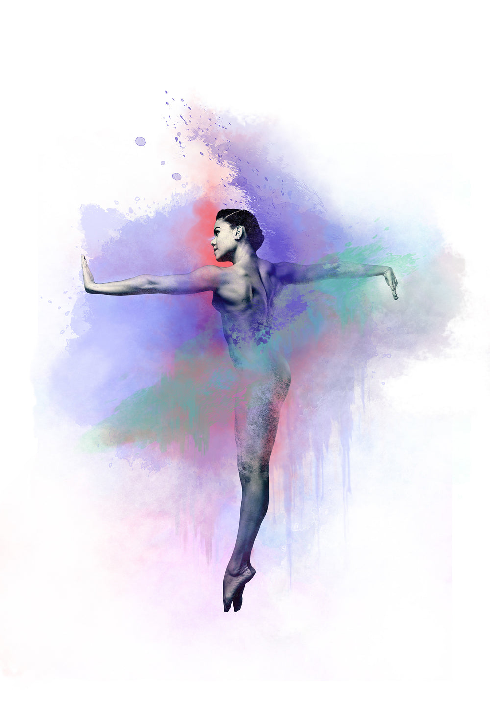Art Dance Photography Prints - Purchase Online the artwork: Synthesis Ballerina by David Perkins