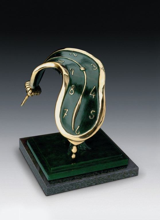 Elegancia Y Surrealismo: Escultura De Cristal Daum "Danza Del Tiempo" De Salvador Dalí (Modelo 05461) - Obra De Arte Francesa