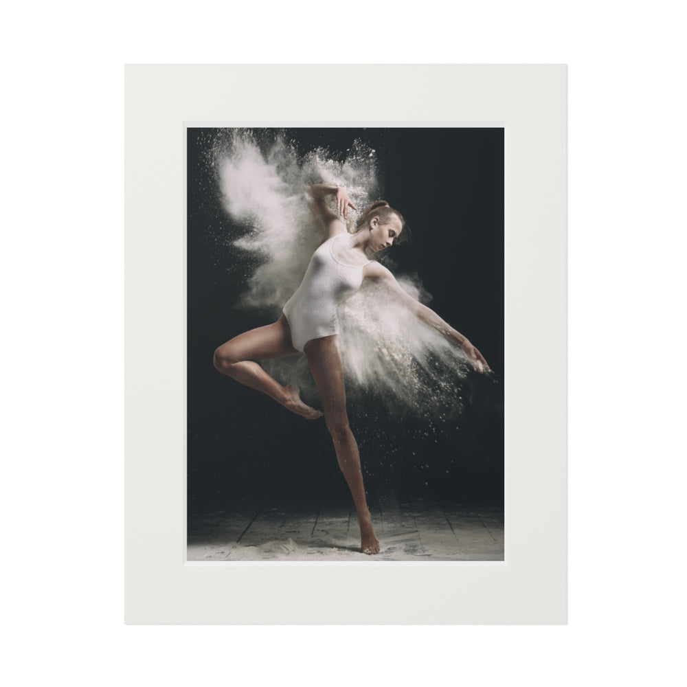 White Butterfly - Fine Art Print (Passepartout Paper Frame)