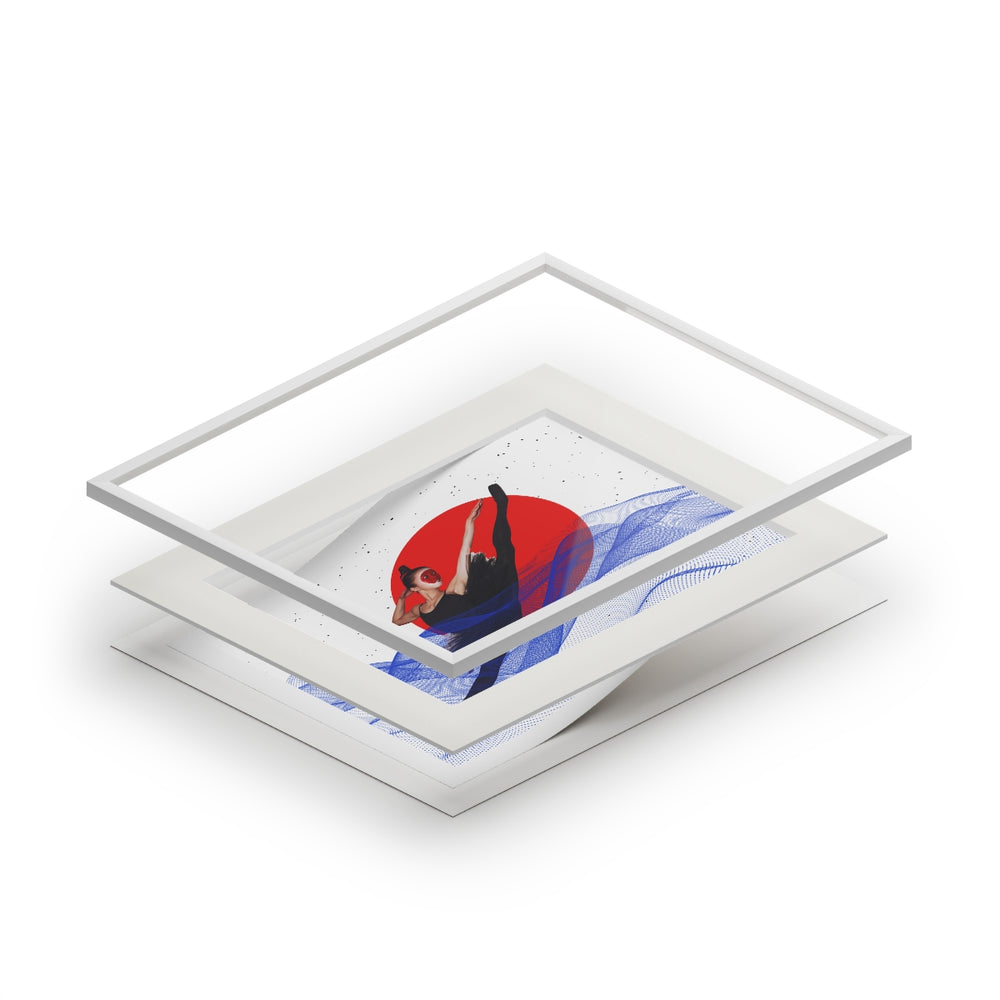 Dance Japan - Fine Art Print (Passepartout Paper Frame)