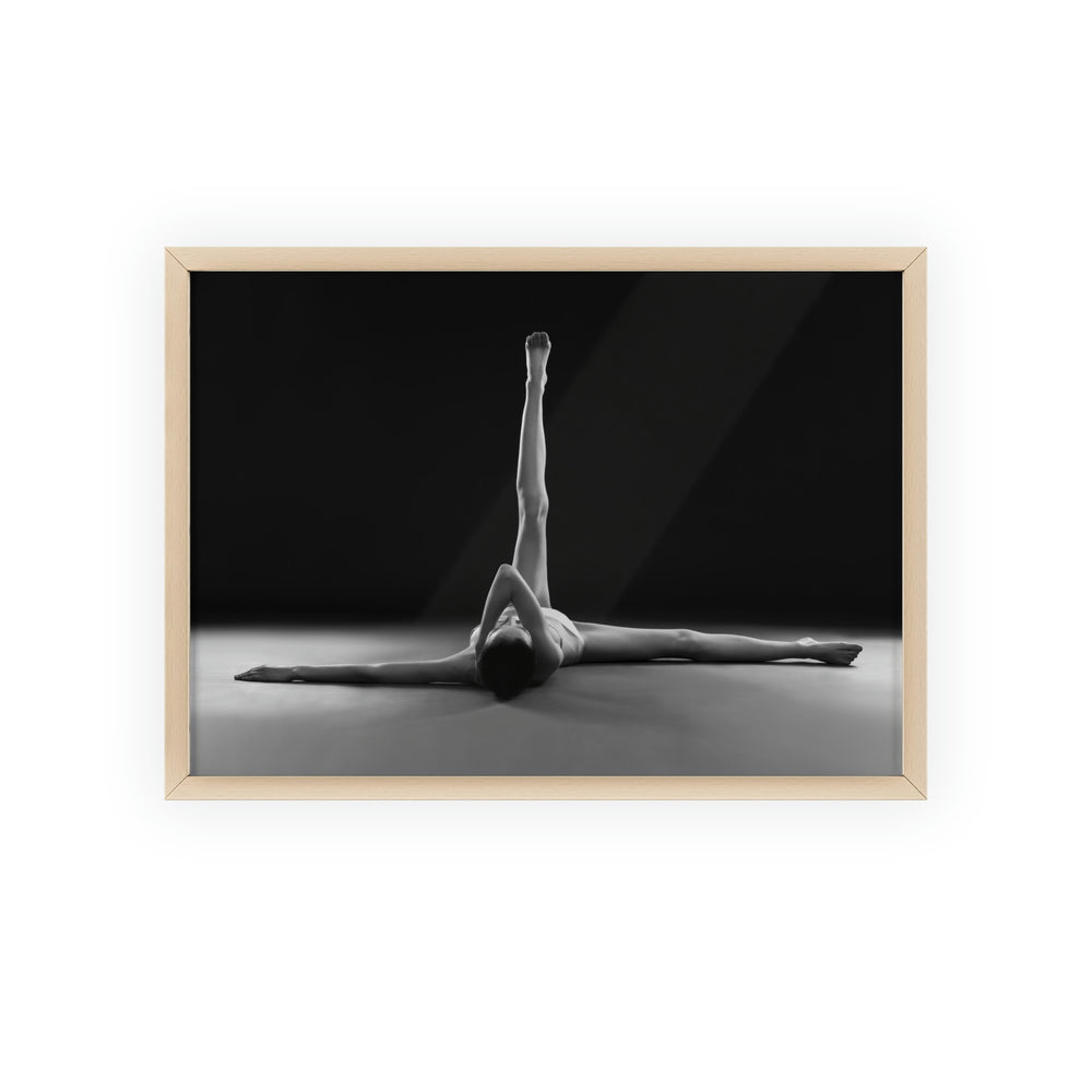 Yoga Lines - Print with Wooden Frame