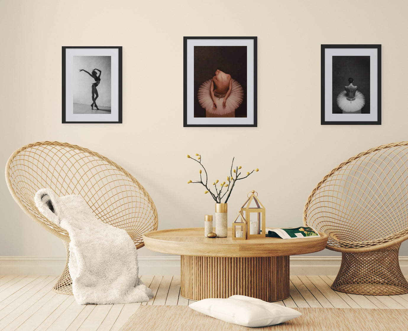 Framed dance photography displayed in a contemporary interior, part of the Holiday Gift Collection 2025 by Dance Artworks Gallery.