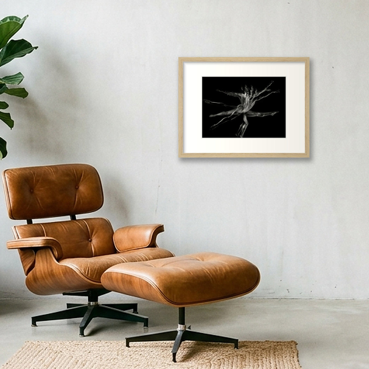Kinetic Energy | Dance-Art Premium Framed Print #34G — 40×30cm, 16×12" Oak Frame