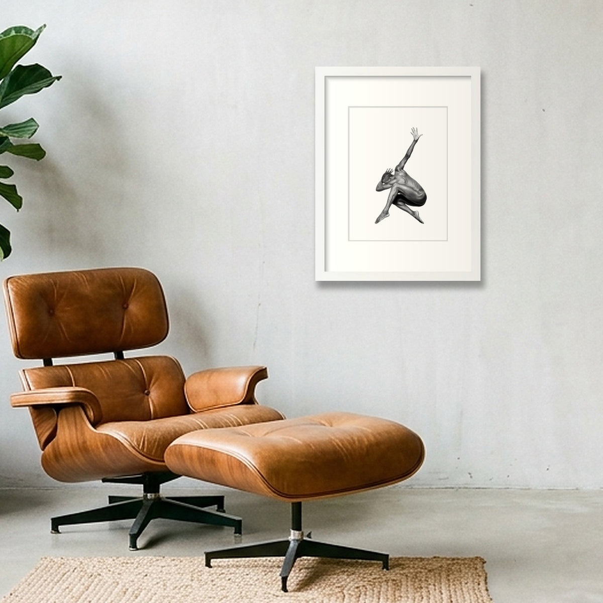 Aeon of Silence | Dance-Art Premium Framed Print #38G — 30×40cm, 12×16" White Frame