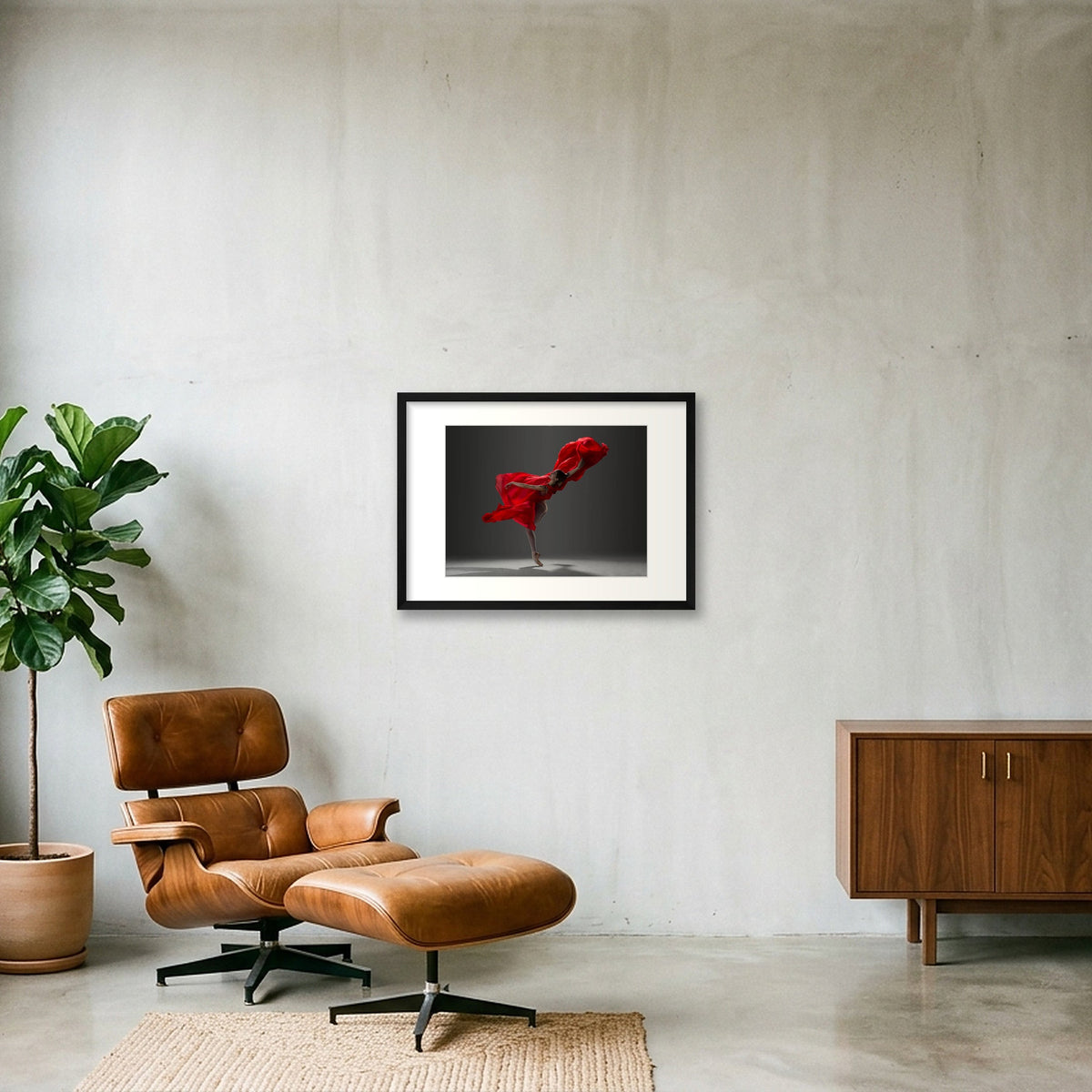 Gossamer Grace | Dance-Art Premium Framed Print #21G — 59×42cm, 23×17" Black Frame