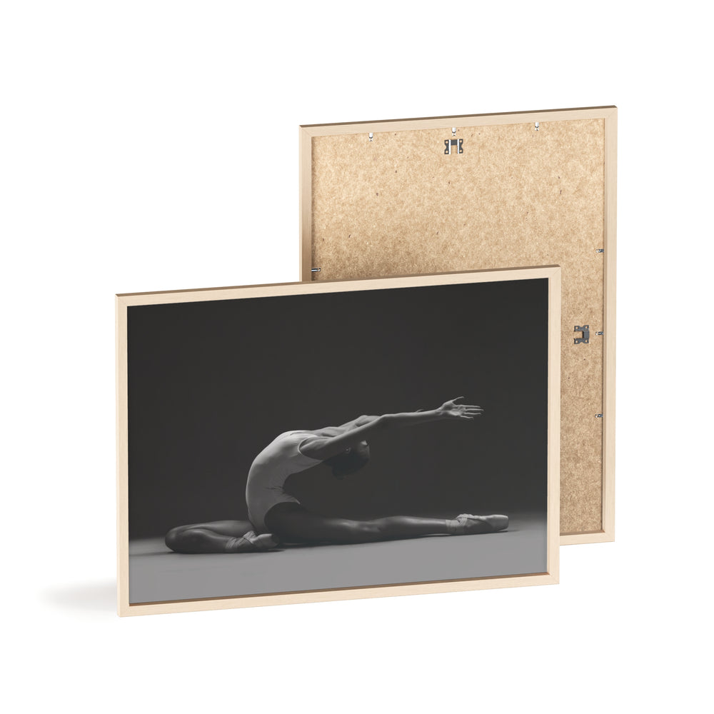 Ballerina silhouette -  Print with Wooden Frame