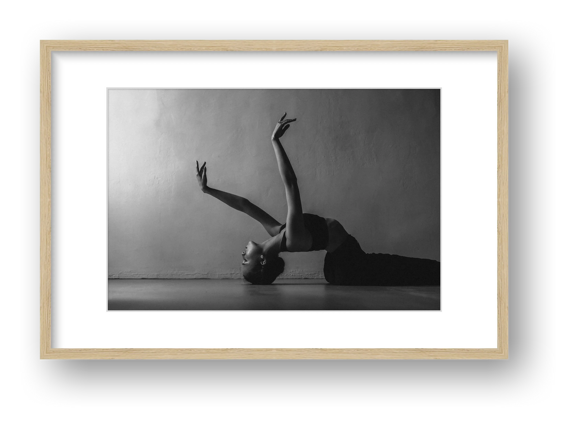 Choreographic Silence | Dance-Art Premium Framed Print #15G — framed
