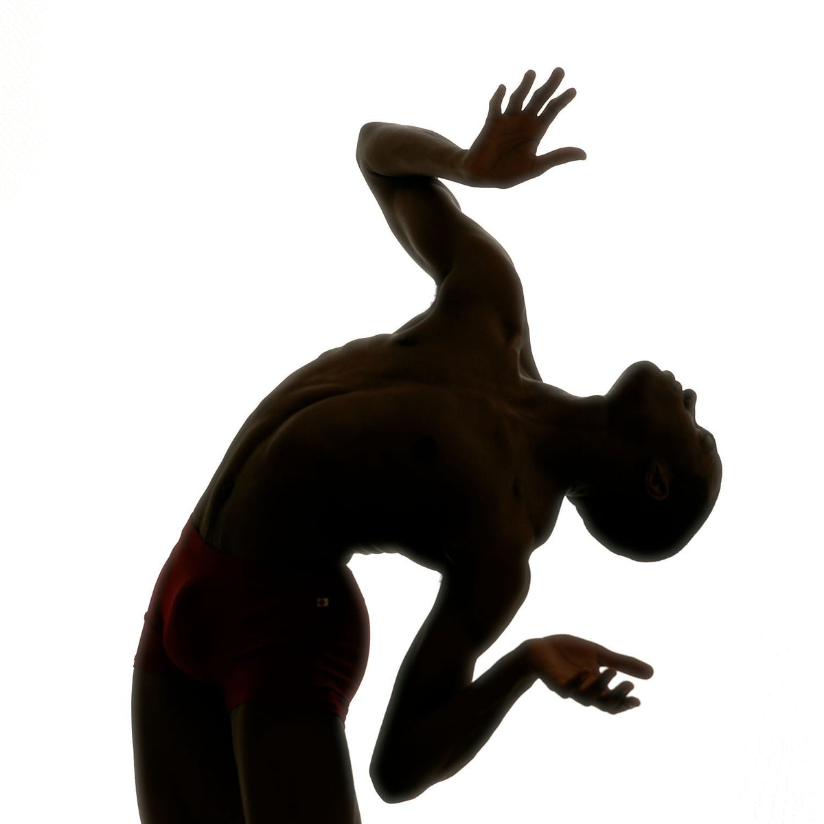 Male Dancer Silhouette | Dance-Art  Framed Print #8G