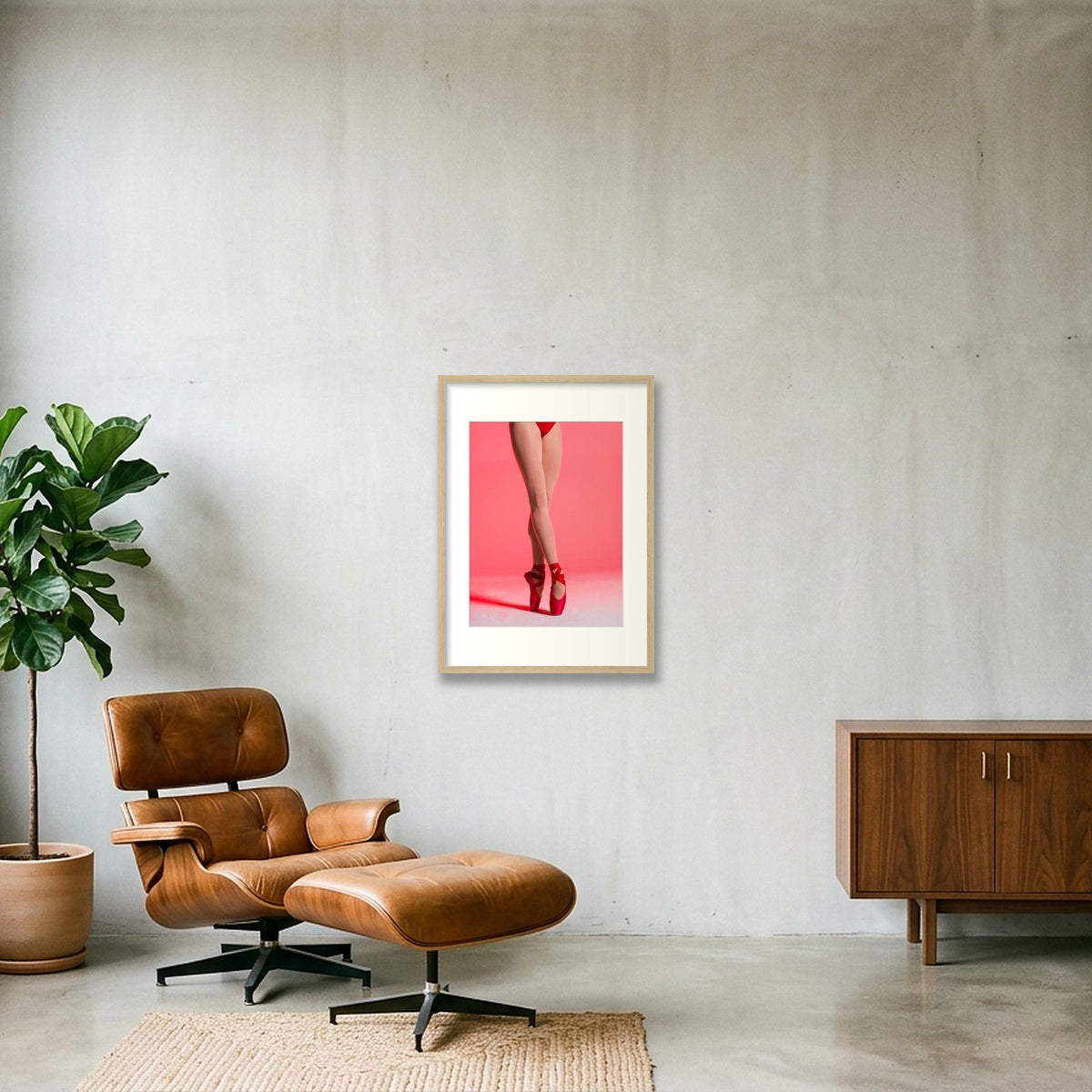 The Red Elevé | Fine Art Licensed Photography — 42×59cm, 17×23" Oak Frame