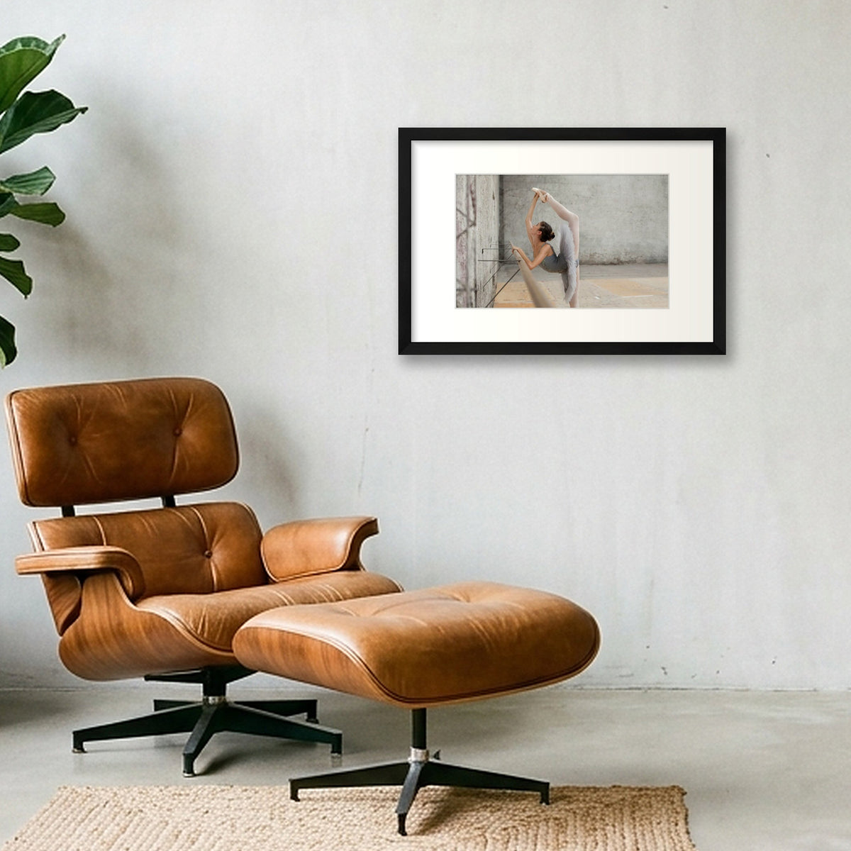 Ballet Serenity | Dance-Art Premium Framed Print #26G — 45×30cm, 18×12" Black Frame