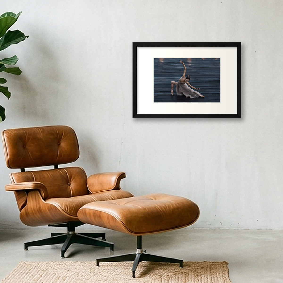 Boardwalk Ballet | Dance-Art Premium Framed Print #33G — 45×30cm, 18×12" Black Frame