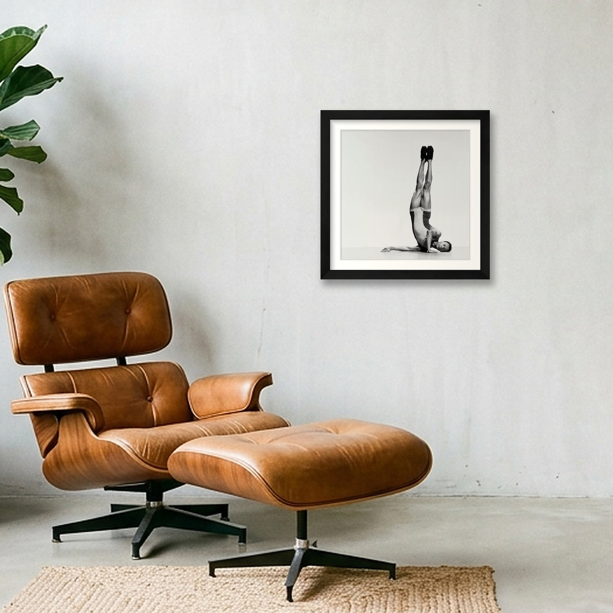 Élan Ascendant — Fine Art Dance Print (Chris Nash) — 30×30cm, 12×12" Black Frame