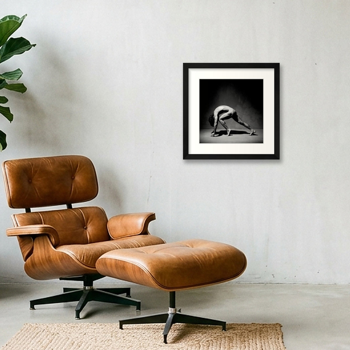Male Arcadia | Dance-Art Premium Framed Print #37G NEW — 30×30cm, 12×12" Black Frame