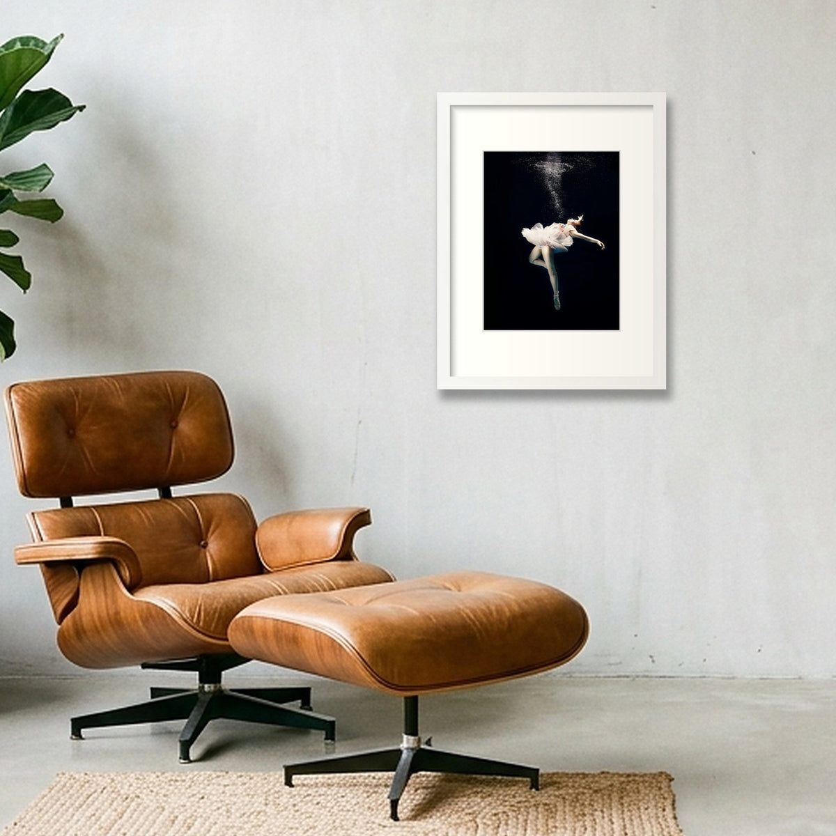 Ethereal Descent | Dance-Art Premium Print #11G — 30×40cm, 12×16" White Frame