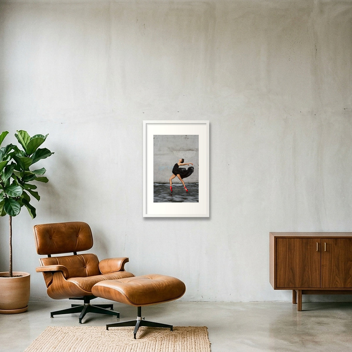 Arching Elegance | Dance-Art Premium Framed Print #17G — 40×60cm, 16×24" White Frame