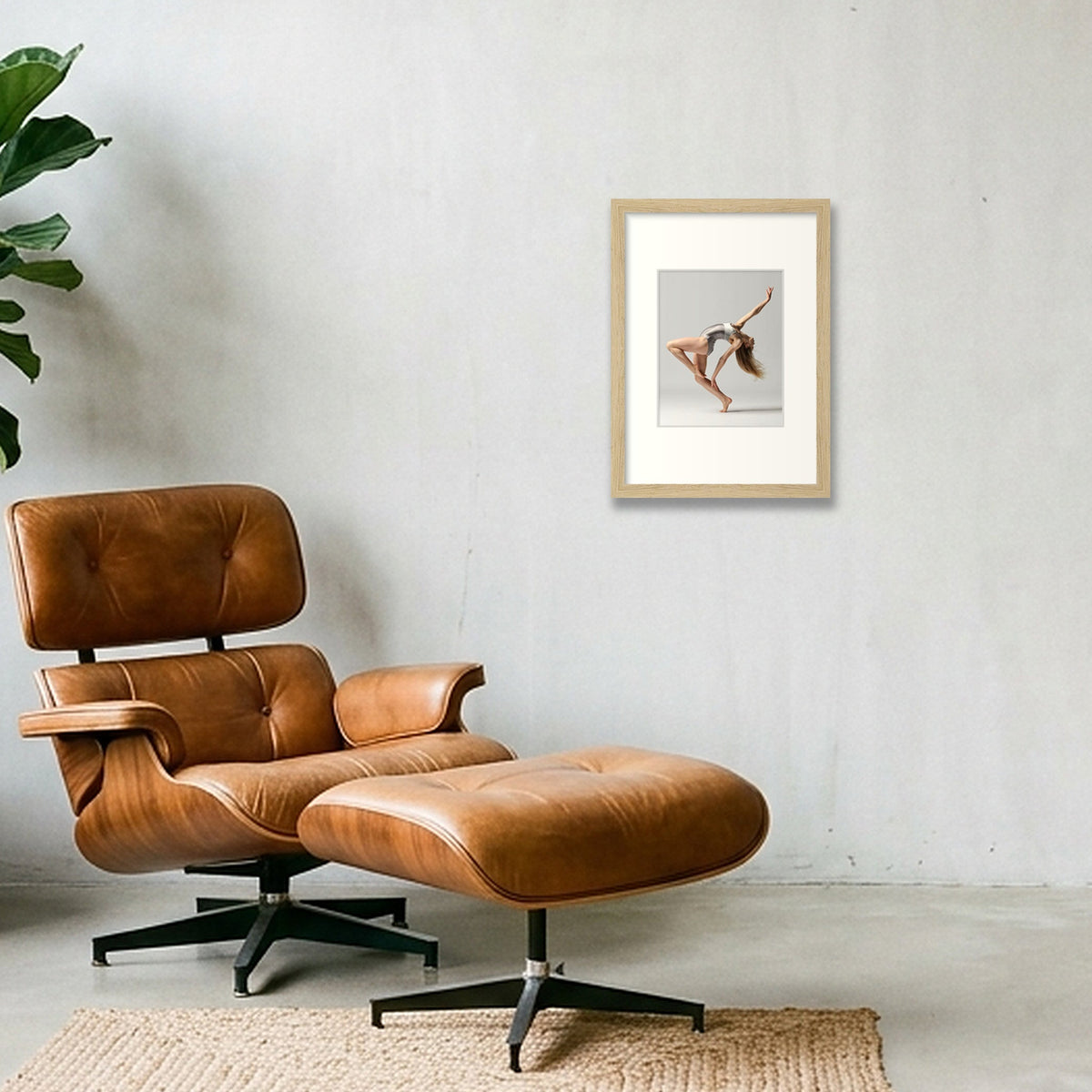 Poise in Motion | Dance-Art Premium Print #7G — A4 (21×30cm, 8×12") Oak Frame