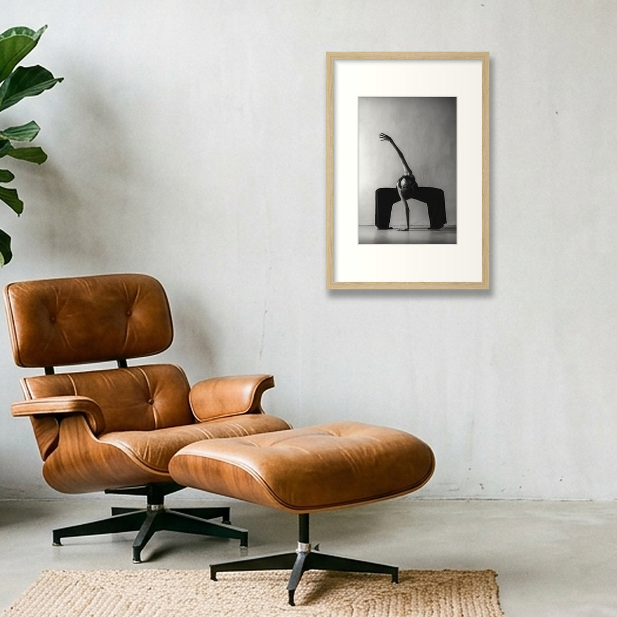 Harmonic Tension | Dance-Art Premium Framed Print #14G — 30×45cm, 12×18" Oak Frame
