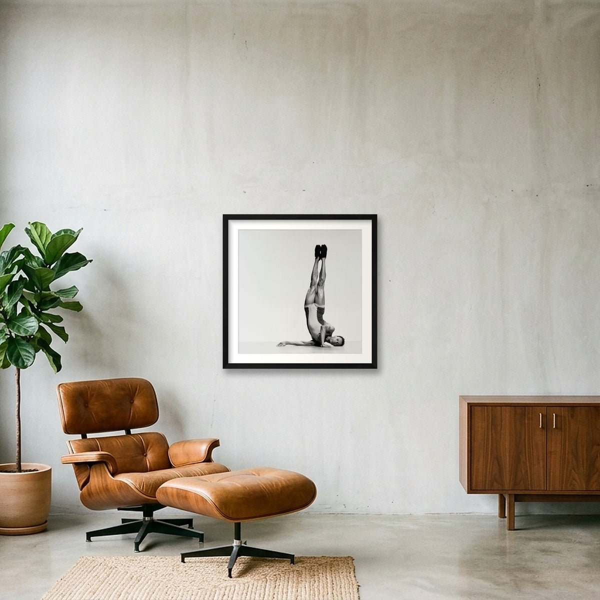 Élan Ascendant — Fine Art Dance Print (Chris Nash) — 50×50cm, 20×20" Black Frame