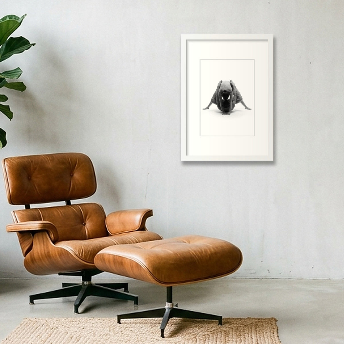 Tensile Verse — Dominique Douieb |  Dance Print (43g) — A3 (30×42cm, 12×17") White Frame