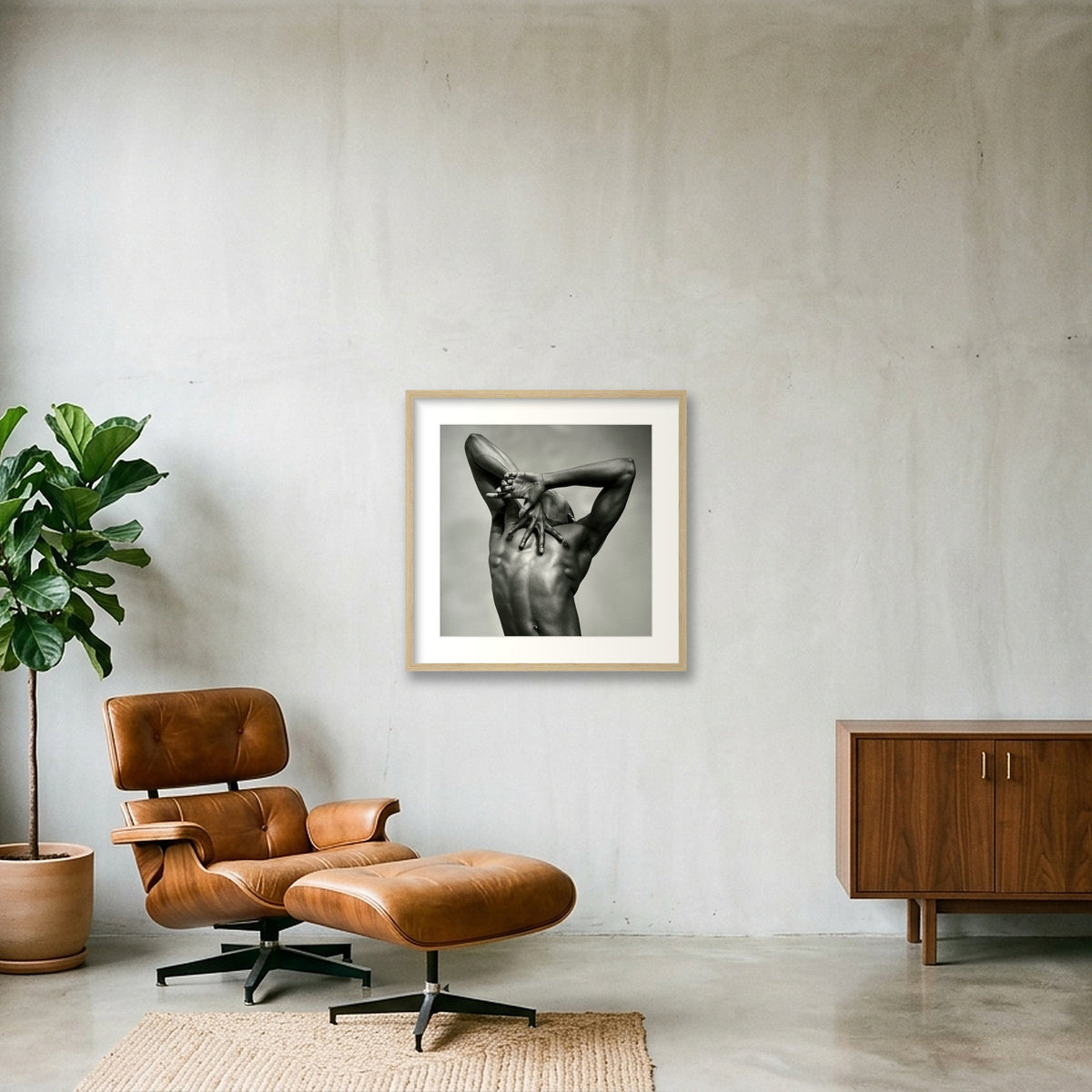 J. by Sasha Onyshchenko | Limited Edition Framed Photograph — 50×50cm, 20×20" Oak Frame