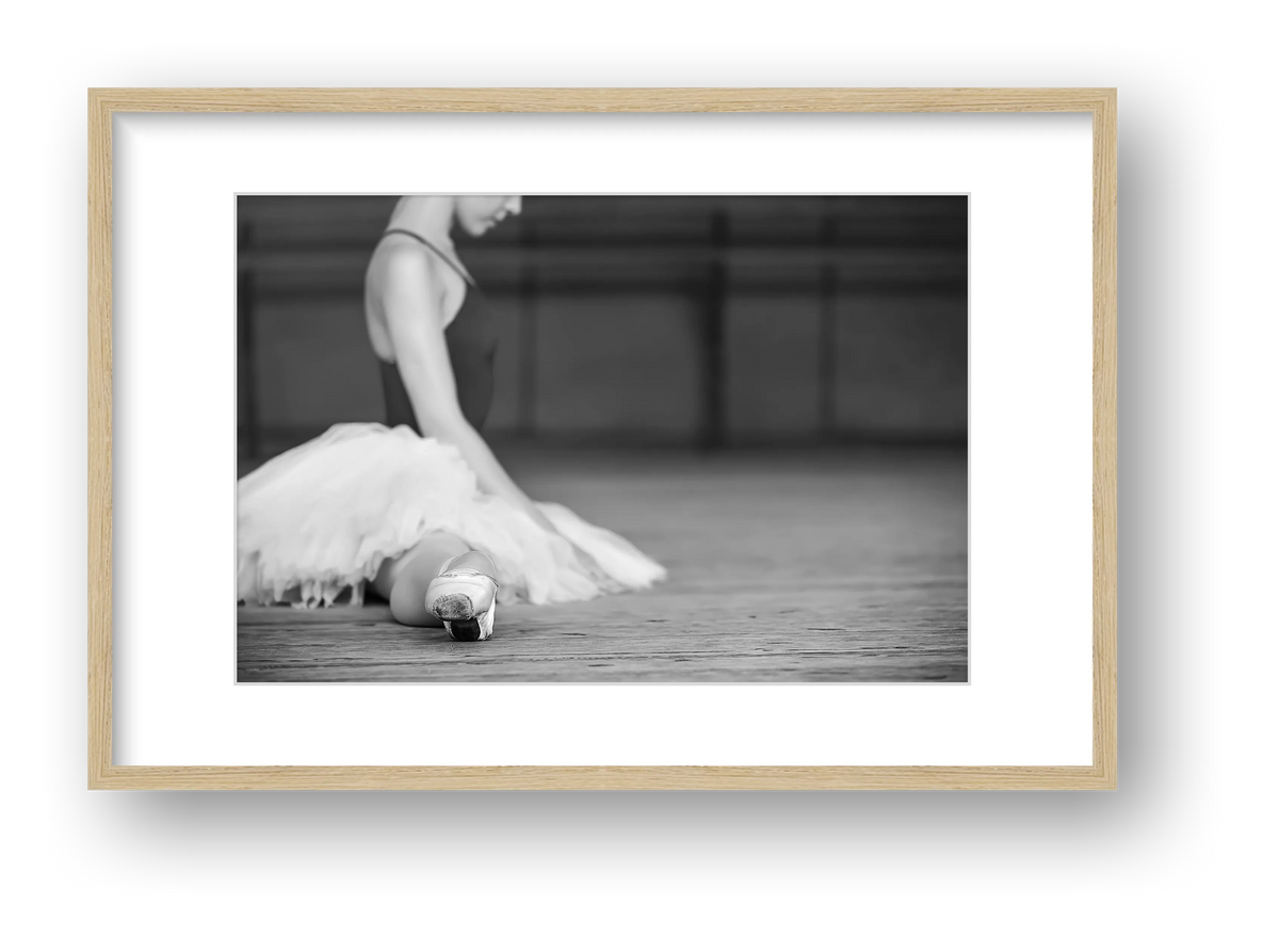 Ballet Contemplation | Dance-Art Premium Framed Print #31G — framed
