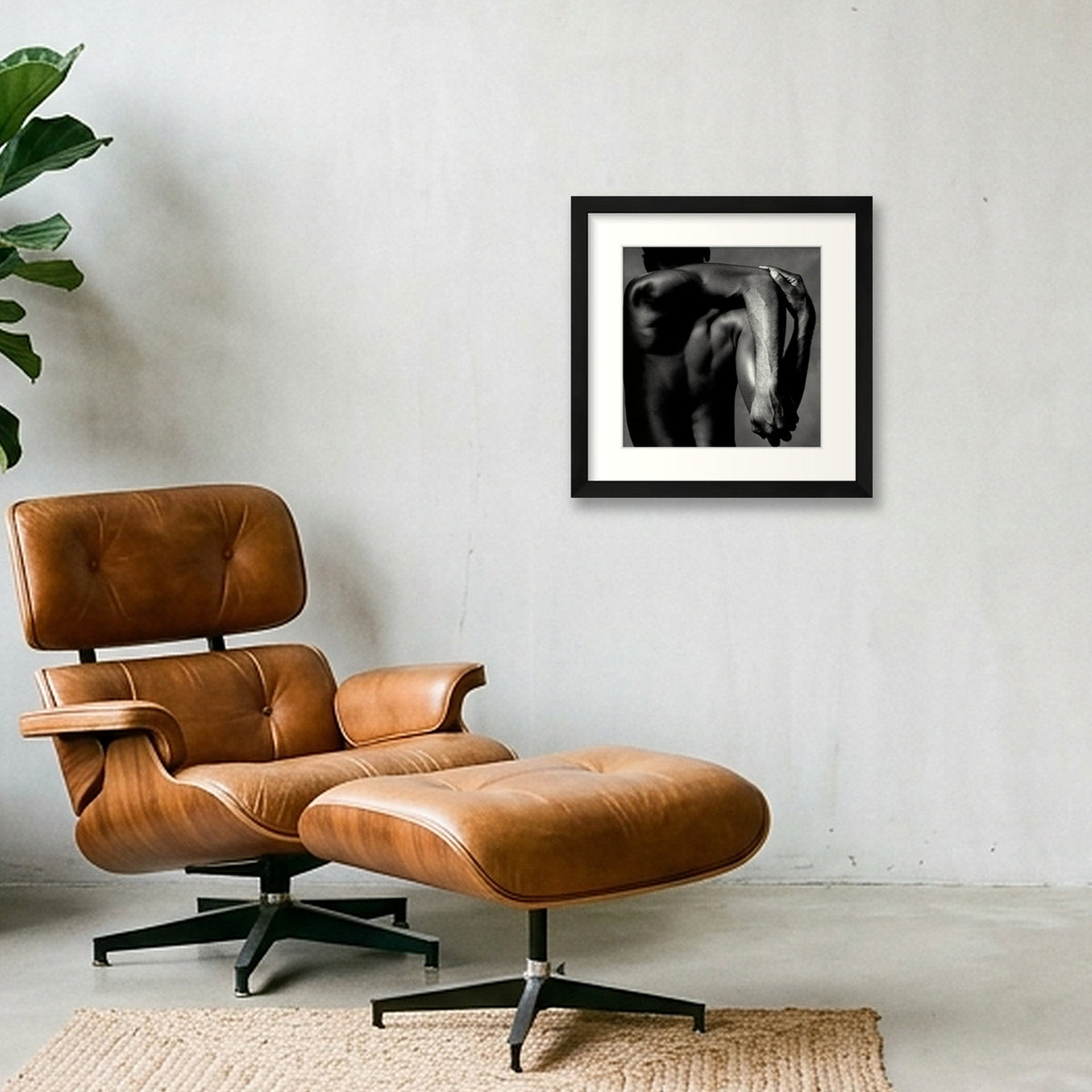 Convergent Anatomy | Fine Art Licensed Photography — 30×30cm, 12×12" Black Frame