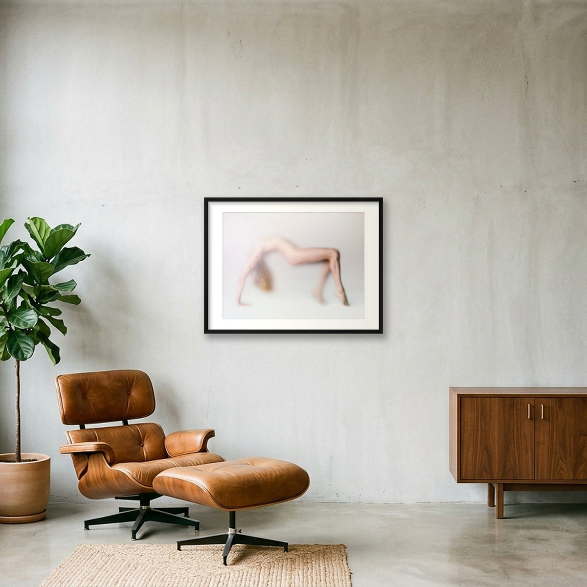 The Arc of Dance | Dance-Art Premium Framed Print #29G — 80×60cm, 31×24" Black Frame