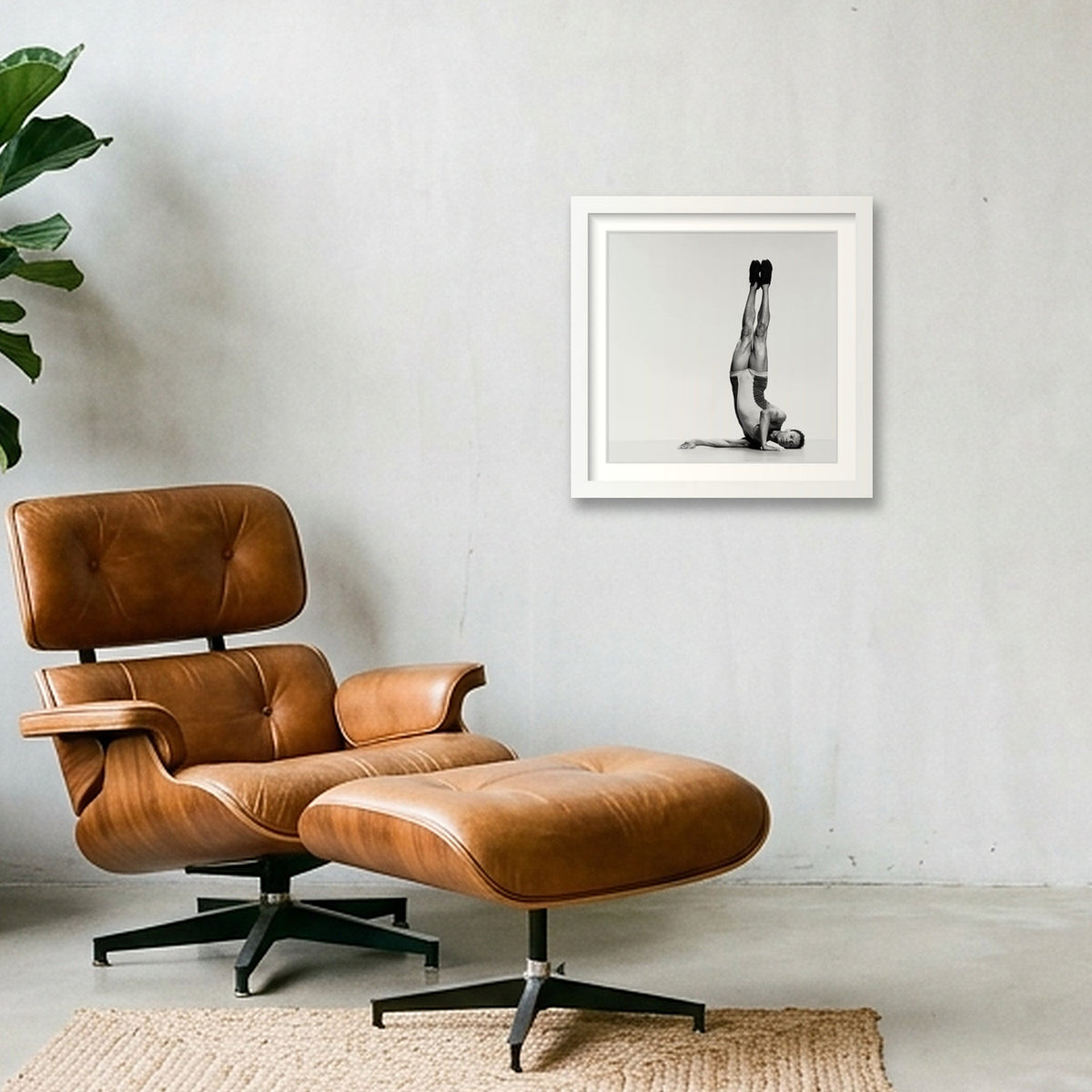 Élan Ascendant — Fine Art Dance Print (Chris Nash) — 30×30cm, 12×12" White Frame
