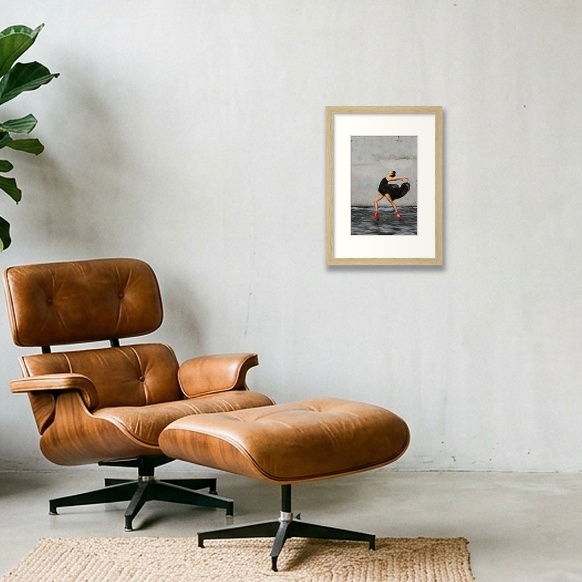 Arching Elegance | Dance-Art Premium Framed Print #17G — A4 (21×30cm, 8×12") Oak Frame