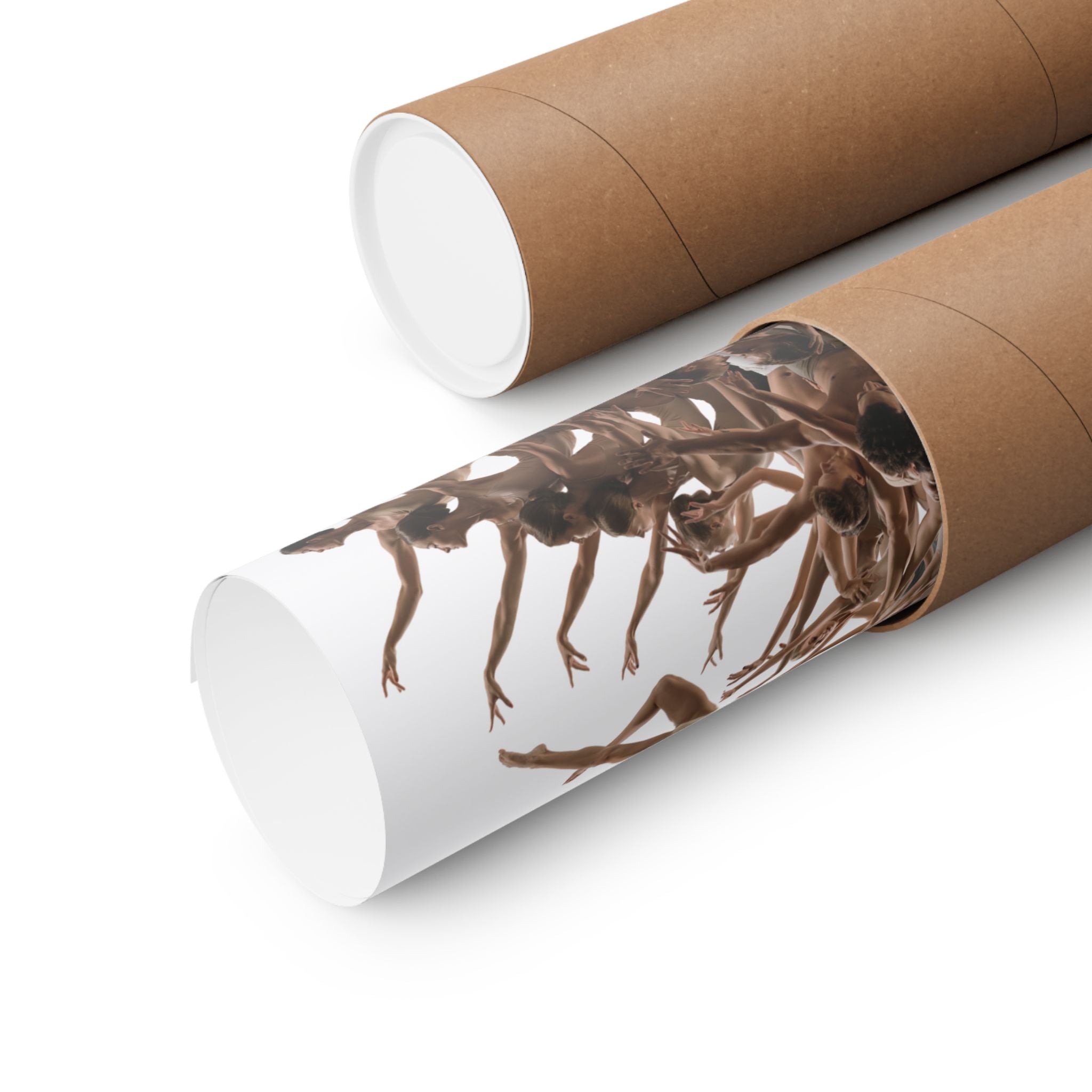 Detailed view of the Architectural Dance print highlighting texture, matte paper quality, and vertical framing orientation.