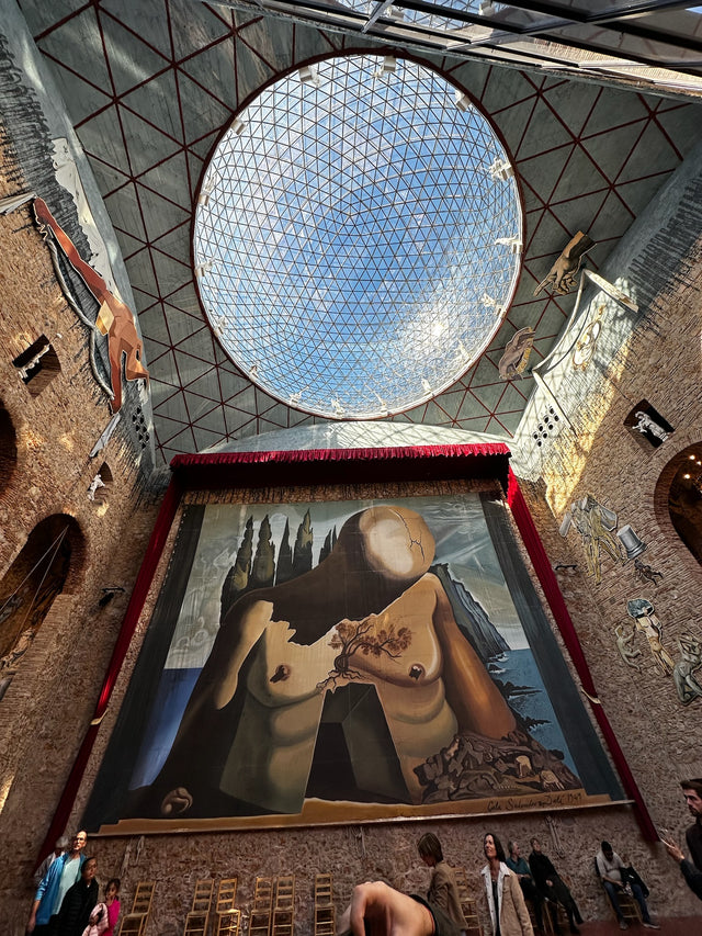 Dome above the stage with Palace of the Wind ceiling at the Dalí Theatre-Museum