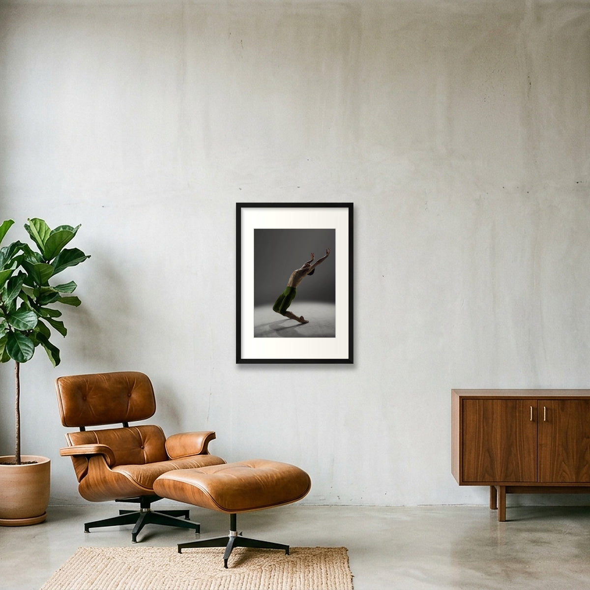 Gravity’s Embrace | Dance-Art Premium Framed Print #9G — 42×59cm, 17×23" Black Frame