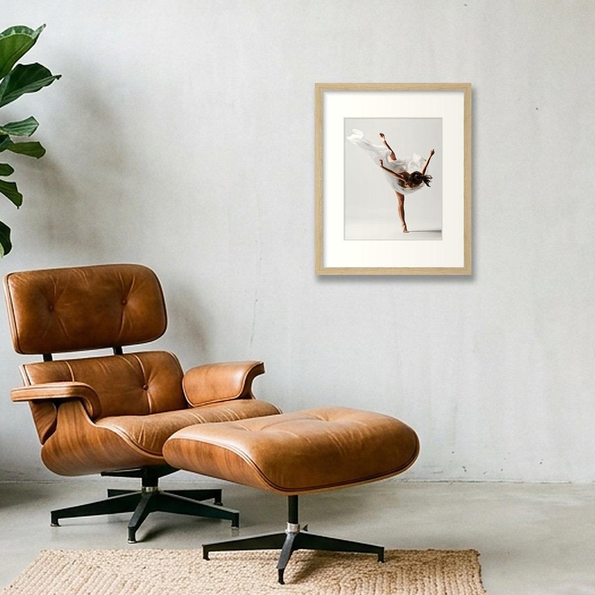 Ethereal Motion | Dance-Art Premium Print or Framed Print #6 — 28×35cm, 11×14" Oak Frame