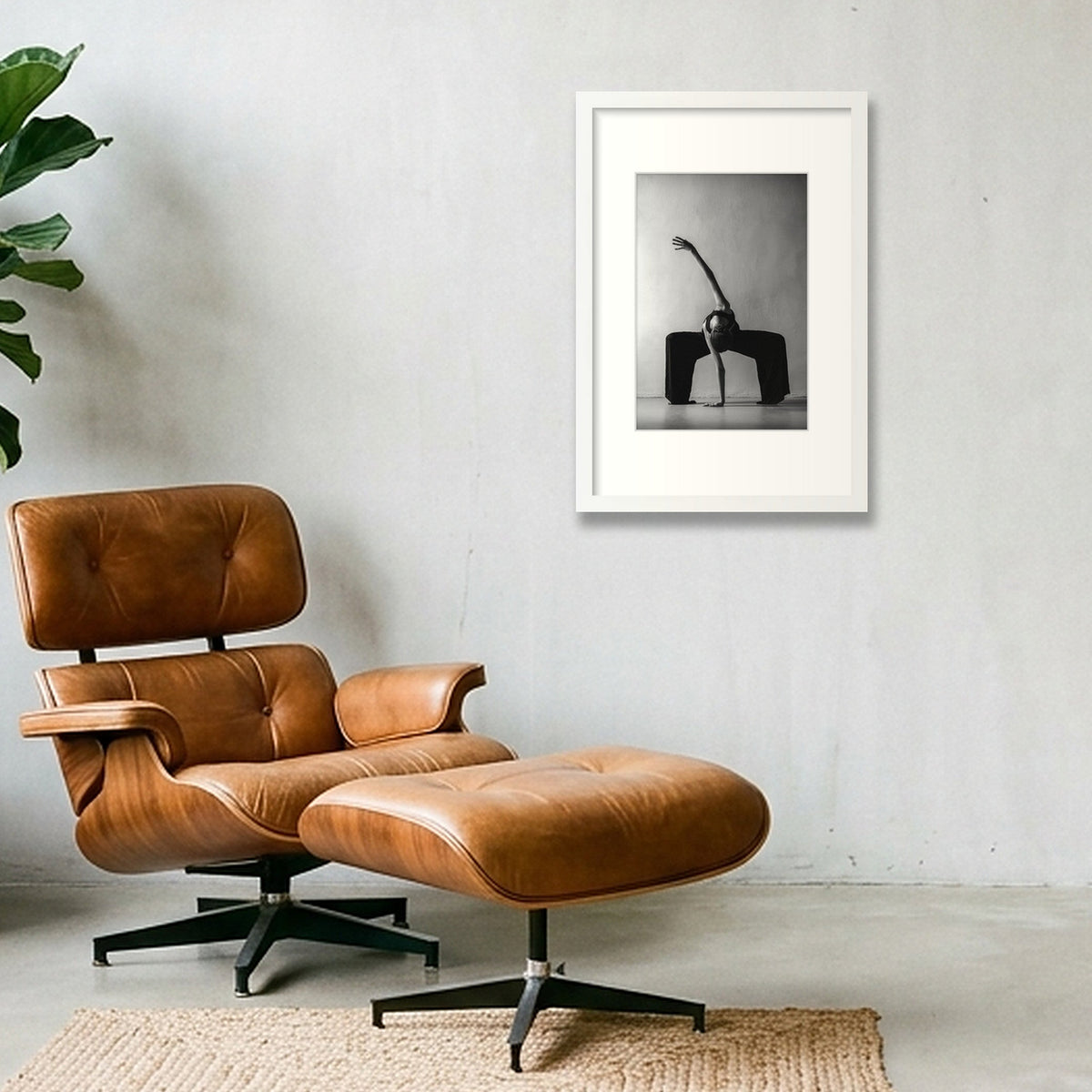 Harmonic Tension | Dance-Art Premium Framed Print #14G — 30×45cm, 12×18" White Frame