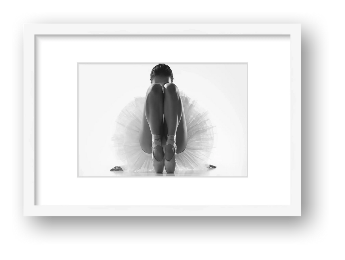 Ballet’s Silent Language | Dance-Art Premium Framed Print #4G — framed