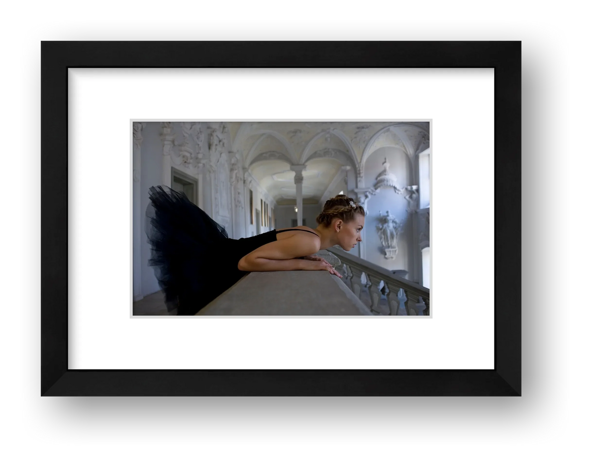 Baroque Ballerina | Dance-Art Premium Framed Print #27G — framed