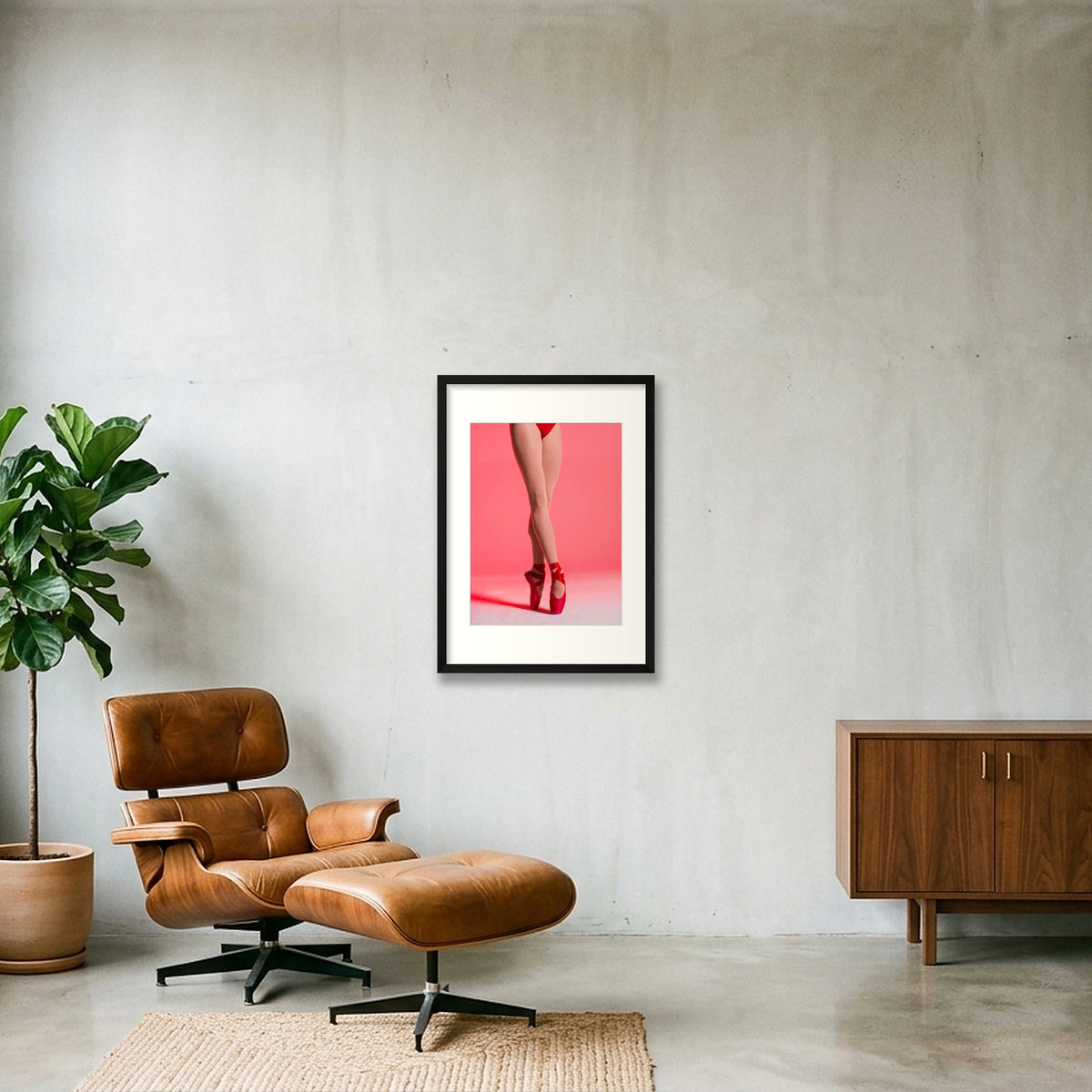 The Red Elevé | Fine Art Licensed Photography — 42×59cm, 17×23" Black Frame