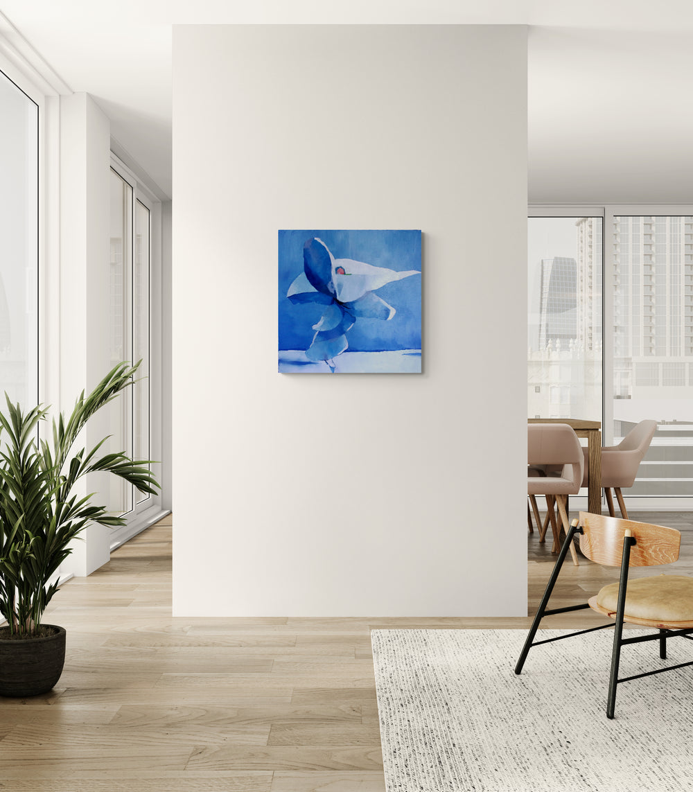 Loïe l’Hiver | Original Painting by Corinne Malfreyt (70×70 cm | 27.6×27.6 in)