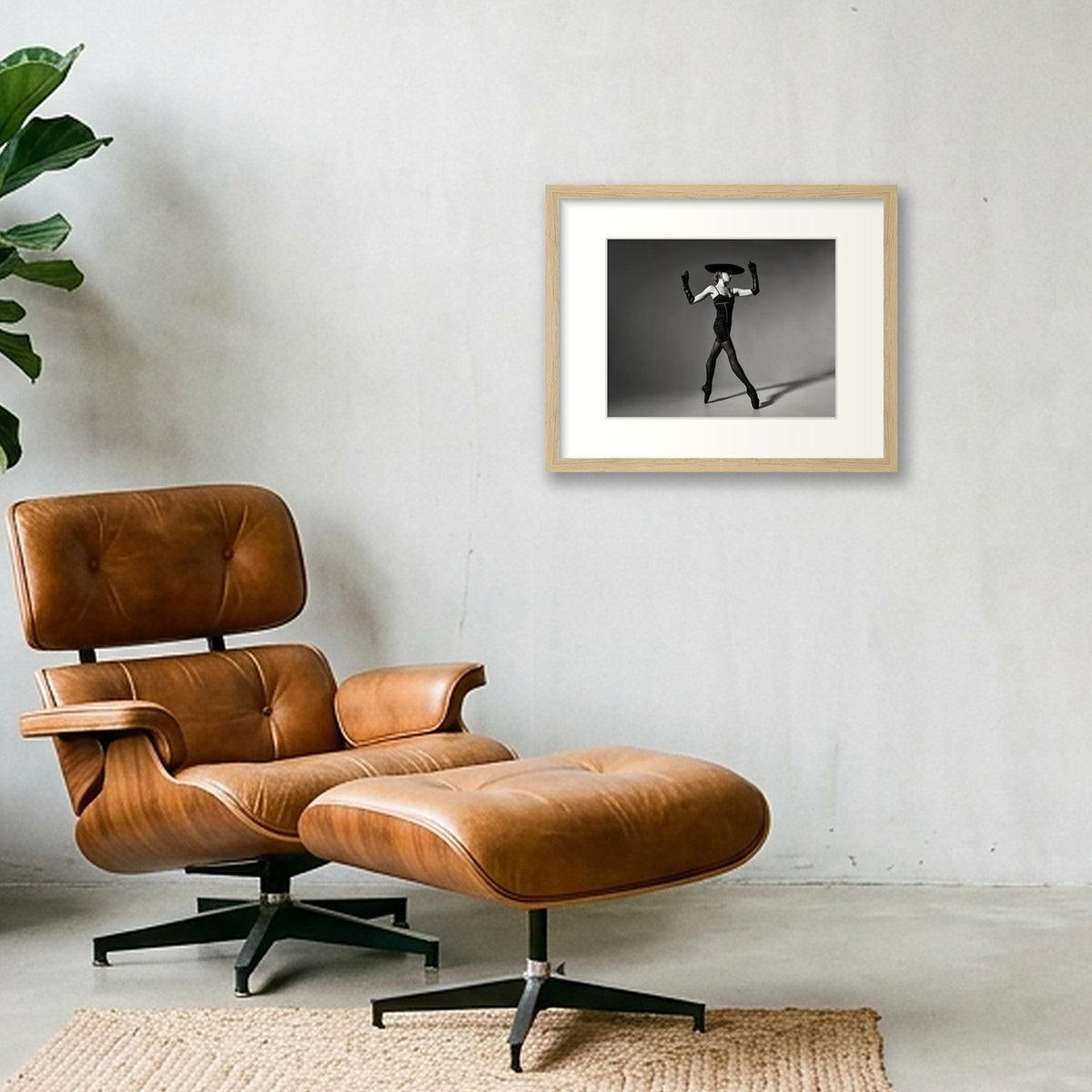 Eclipsed Elegance | Dance-Art Premium Framed Print #13G — 35×28cm, 14×11" Oak Frame